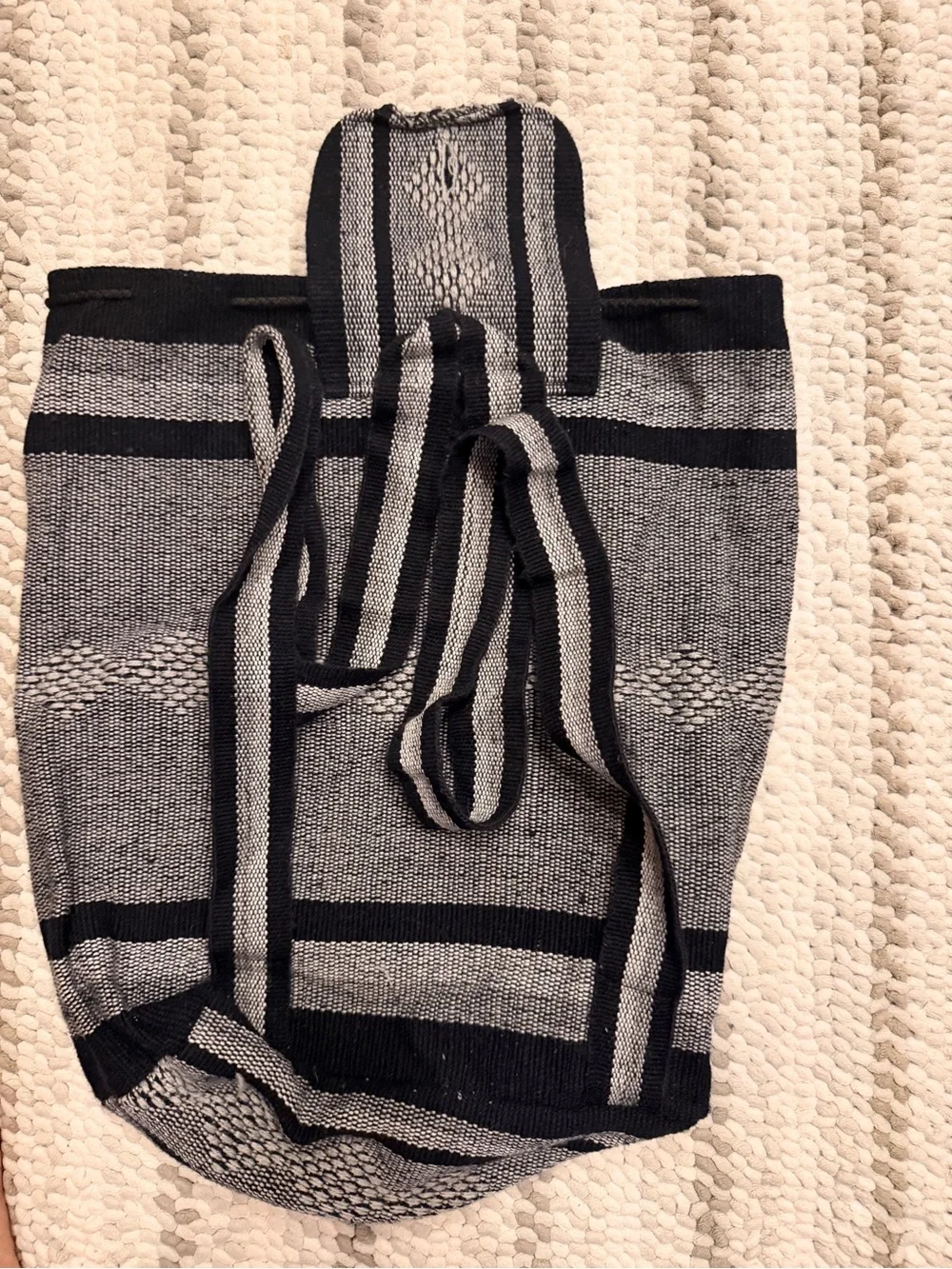 Kids Black & Gray Cowboys Star Backpack Tote